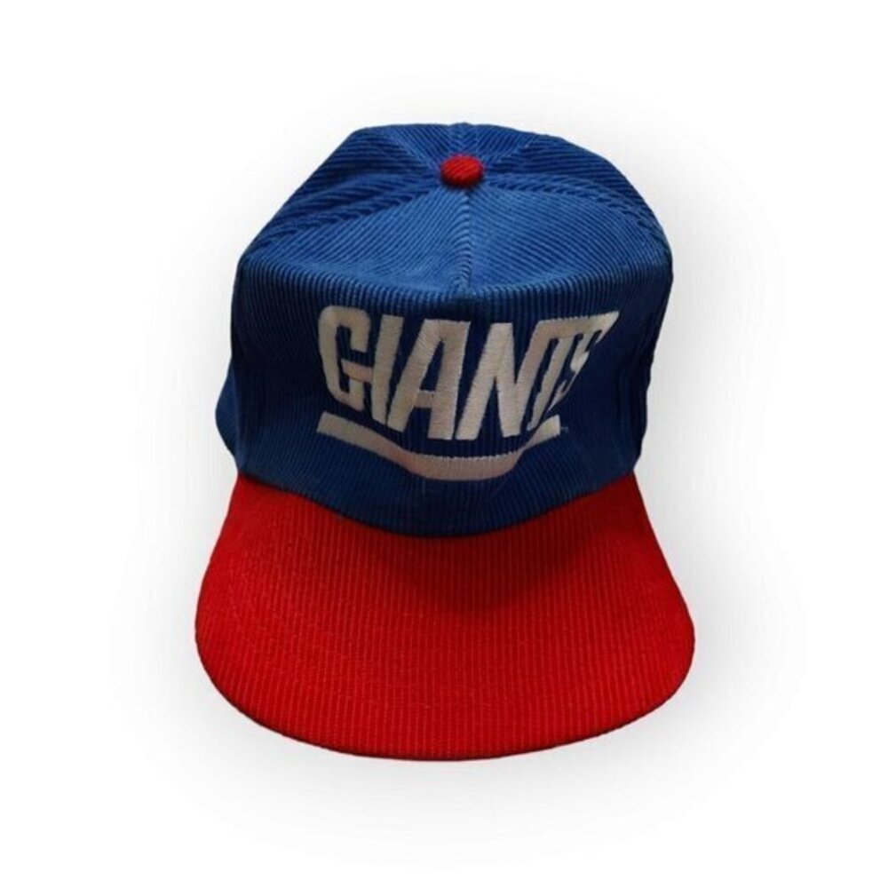 Vintage New‎ York Giants Corduroy Snapback Hat 90s